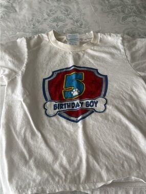 Paw Patrol 5 year old Birthday Boy shirt